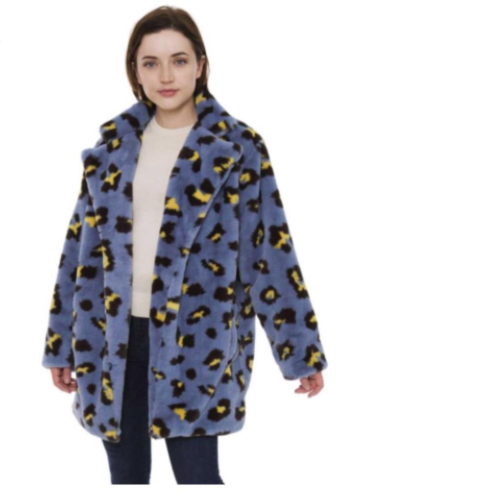 Faux Fur Leopard Jacket